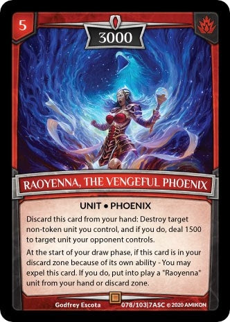 Raoyenna the Vengeful Phoenix (78) [ASC] - Argent Saga TCG Single