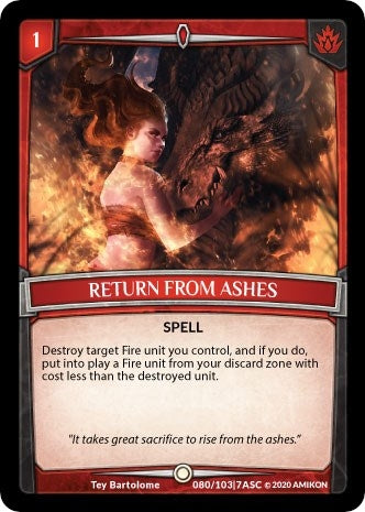 Return from Ashes (80) [ASC] - Argent Saga TCG Single