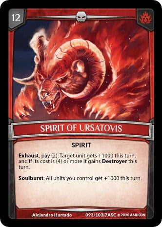Spirit of Ursatovis (93) [ASC] - Argent Saga TCG Single
