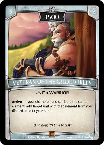 Veteran of the Gilded Hills (97) [ASC] - Argent Saga TCG Single