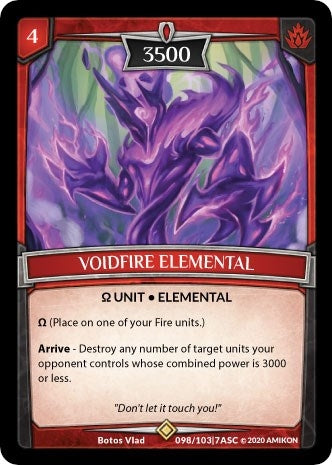 Voidfire Elemental (98) [ASC] - Argent Saga TCG Single