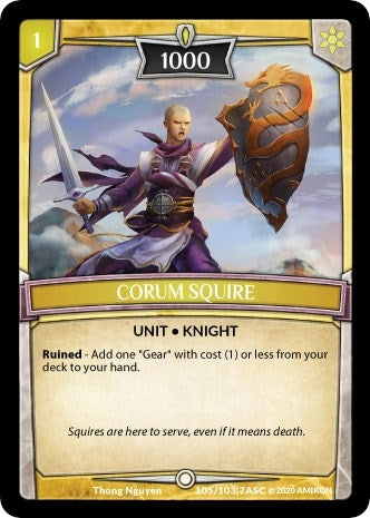 Corum Squire (105) [ASC] - Argent Saga TCG Single