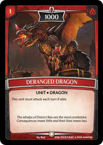 Deranged Dragon (106) [ASC] - Argent Saga TCG Single