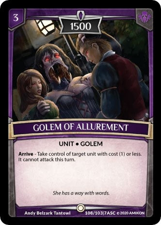 Golem Of Allurement (108) [ASC] - Argent Saga TCG Single