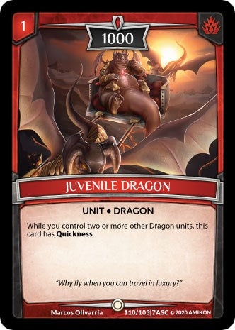 Juvenile Dragon (110) [ASC] - Argent Saga TCG Single