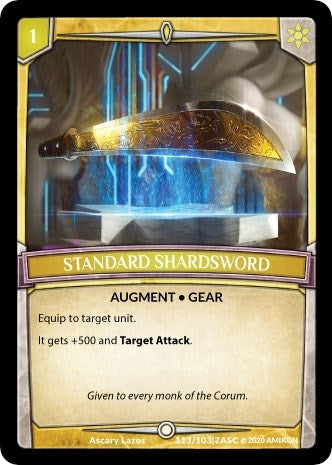Standard Shardsword (113) [ASC] - Argent Saga TCG Single
