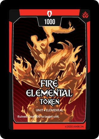 Fire Elemental Token [ASC] - Argent Saga TCG Single