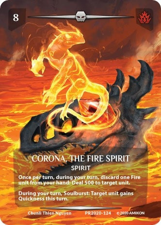 Corona the Fire Spirit (Serial Numbered) (2020124) [PR] - Argent Saga TCG Single