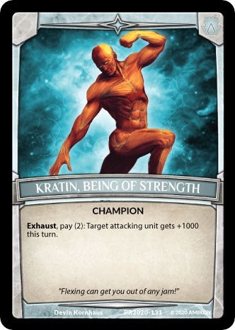 Kratin Being of Strength (2020131) [PR] - Argent Saga TCG Single