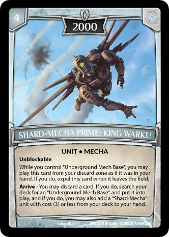 Shard-Mecha Prime: King Warku (2020160) [PR] - Argent Saga TCG Single