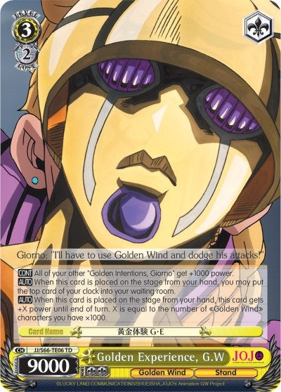 Golden Experience G.W (6606) [JJ/S66] - Weiss Schwarz Single
