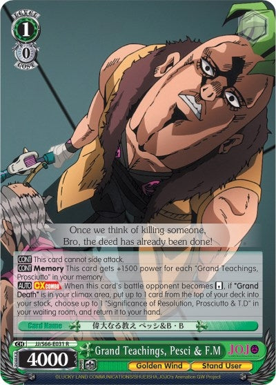 Grand Teachings Pesci & F.M (66031) [JJ/S66] - Weiss Schwarz Single