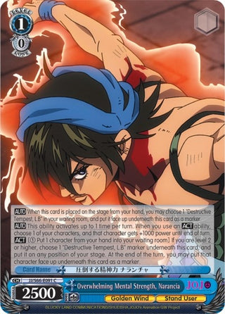 Overwhelming Mental Strength Narancia (66091) [JJ/S66] - Weiss Schwarz Single
