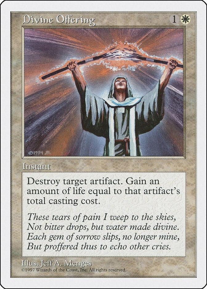 Divine Offering [5ED] - MTG Single