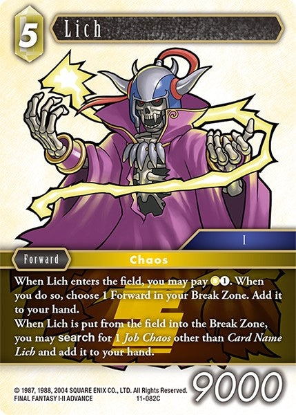 Lich (11) [OP11] - Final Fantasy TCG Single