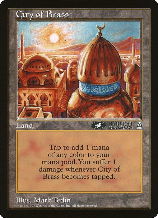 City of Brass (4th Place) (Arena League) [OVER] - MTG Single