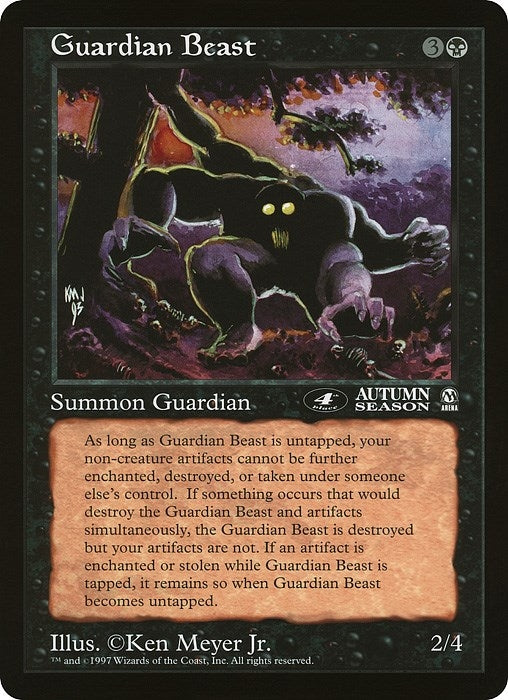 Guardian Beast (4th Place) (Arena League) [OVER] - MTG Single