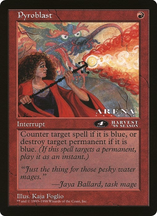 Pyroblast (4th Place) (Arena League) [OVER] - MTG Single