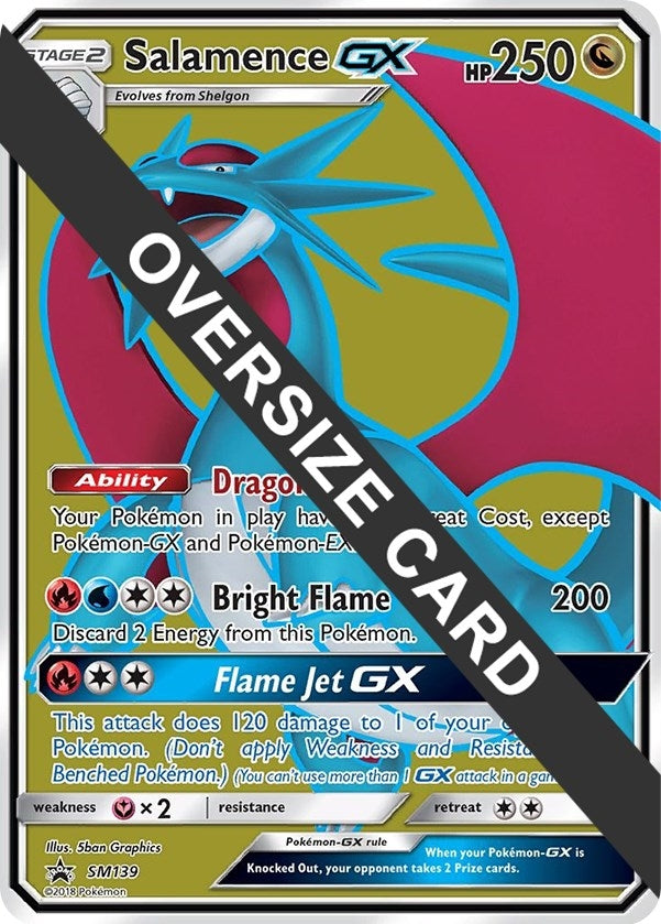 Image for Salamence GX - SM139 (SM Black Star Promo) (SM139) (Jumbo Cards) - Pokemon