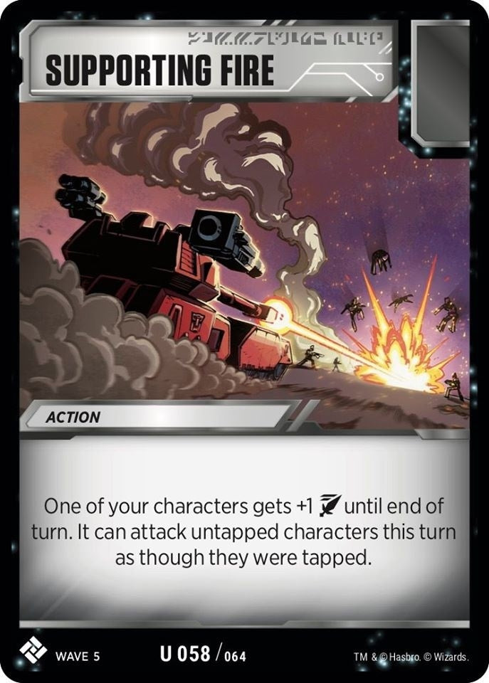 Supporting Fire (58) [TMA] - Transformers TCG Single