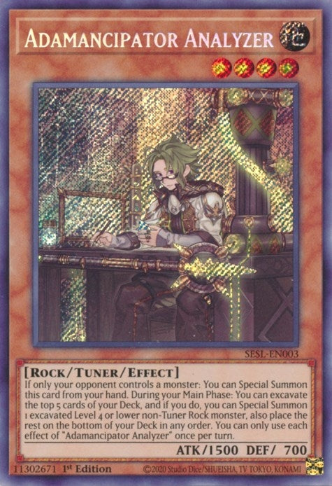 Adamancipator Analyzer (3) (SESL) - YuGiOh Single