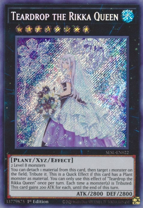 Teardrop the Rikka Queen (22) (SESL) - YuGiOh Single