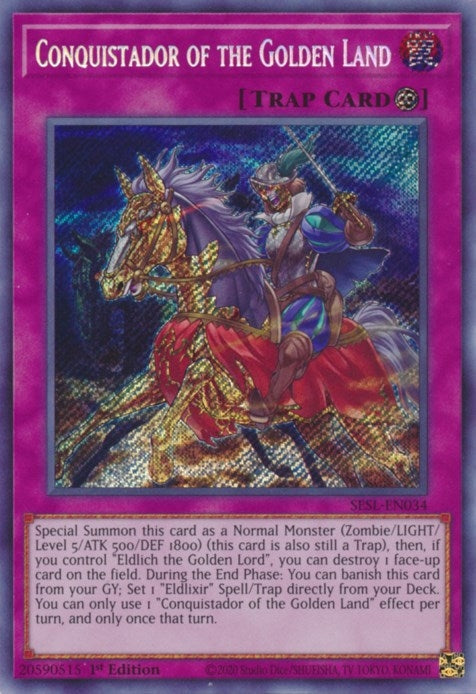 Conquistador of the Golden Land (34) (SESL) - YuGiOh Single