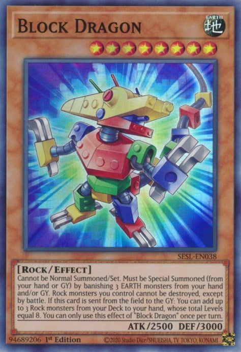 Block Dragon (38) (SESL) - YuGiOh Single