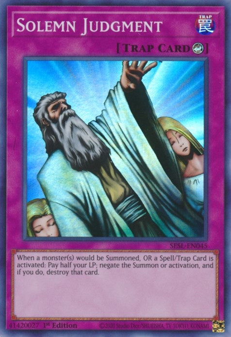 Solemn Judgment (45) (SESL) - YuGiOh Single