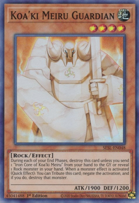 Koa’ki Meiru Guardian (48) (SESL) - YuGiOh Single