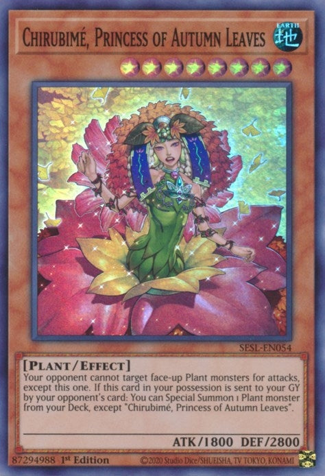 Chirubime Princess of Autumn Leaves (54) (SESL) - YuGiOh Single