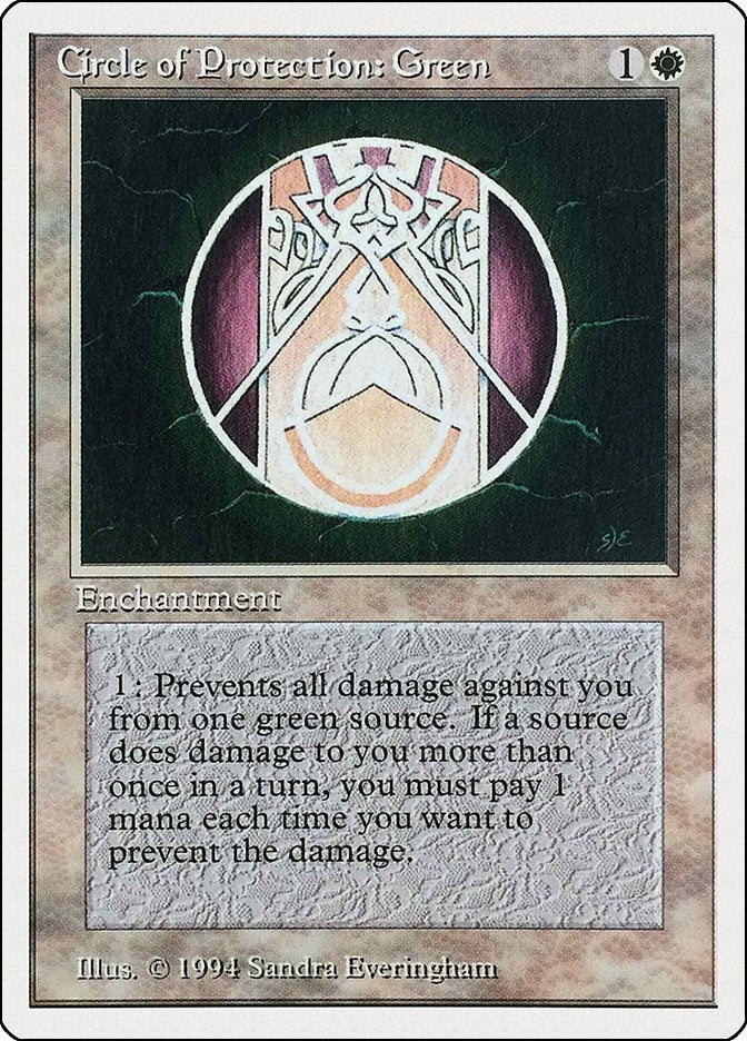 Circle of Protection: Green (11) [SUM] - MTG Single