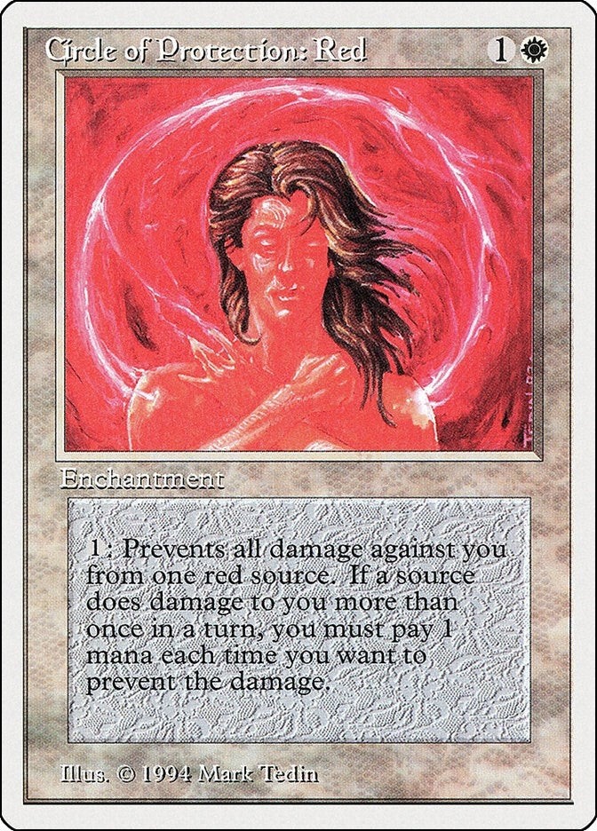 Circle of Protection: Red (12) [SUM] - MTG Single