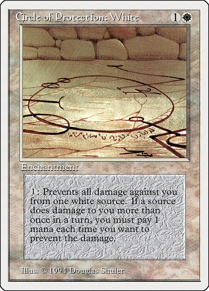 Circle of Protection: White (13) [SUM] - MTG Single