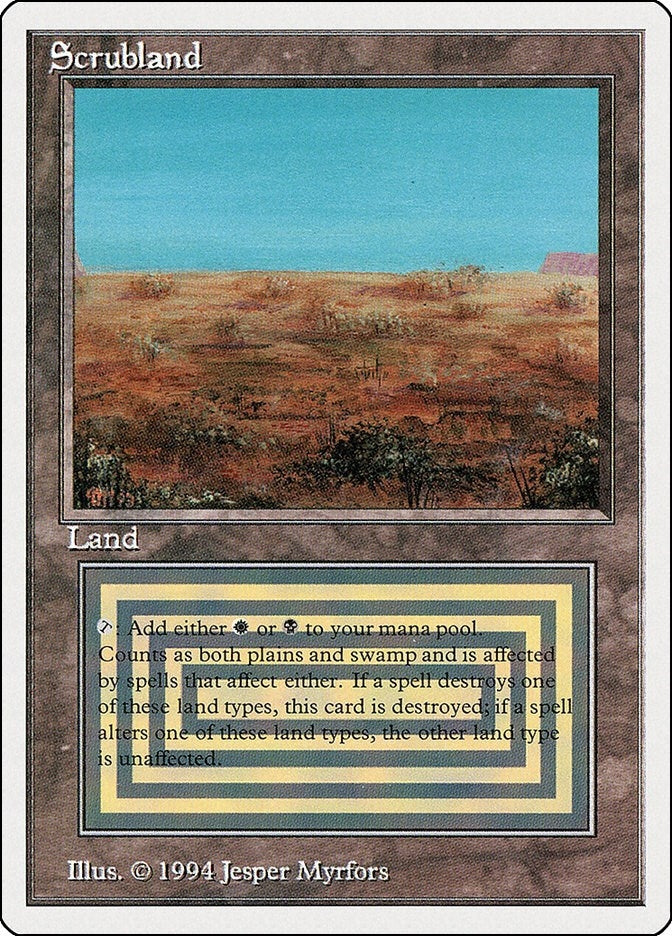 Scrubland (286) [SUM] - MTG Single
