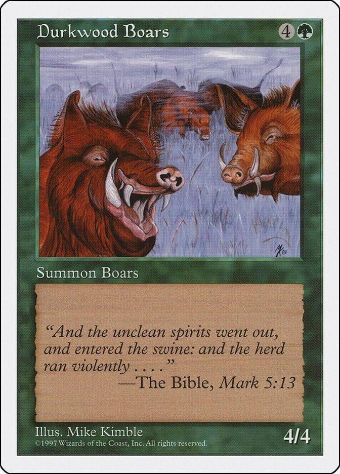 Durkwood Boars [5ED] - MTG Single