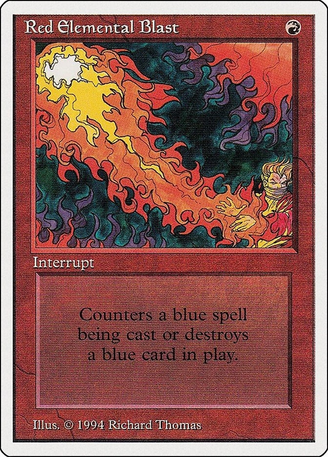 Red Elemental Blast (171) [SUM] - MTG Single