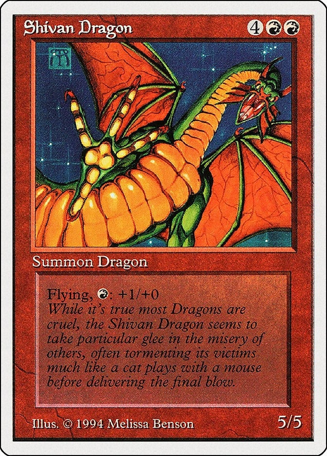 Shivan Dragon (177) [SUM] - MTG Single