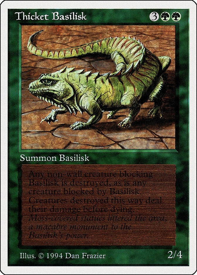 Thicket Basilisk (218) [SUM] - MTG Single