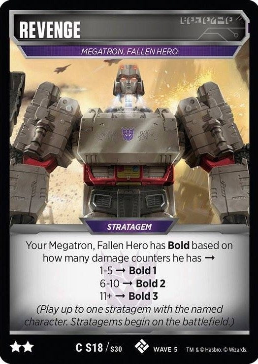 Revenge (18) [TMA] - Transformers TCG Single