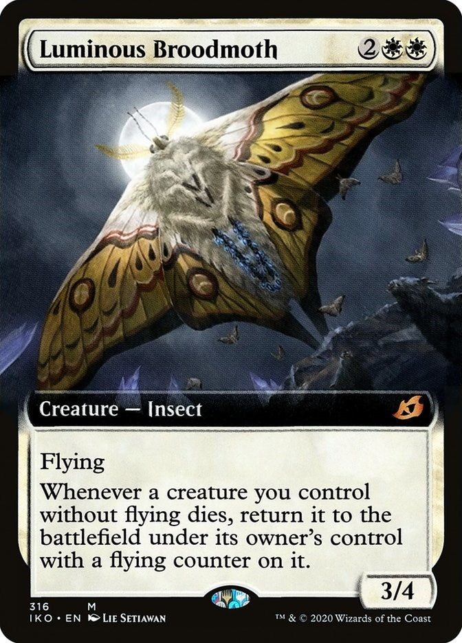 Luminous Broodmoth (Extended Art) (316) [IKO] - MTG Single