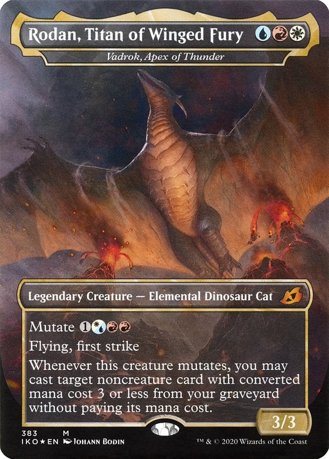 Rodan Titan of Winged Fury - Vadrok Apex of Thunder (383) [IKO] - MTG Single