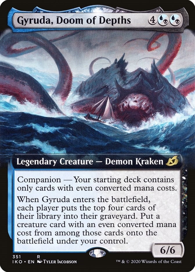 Gyruda Doom of Depths (Extended Art) (351) [IKO] - MTG Single