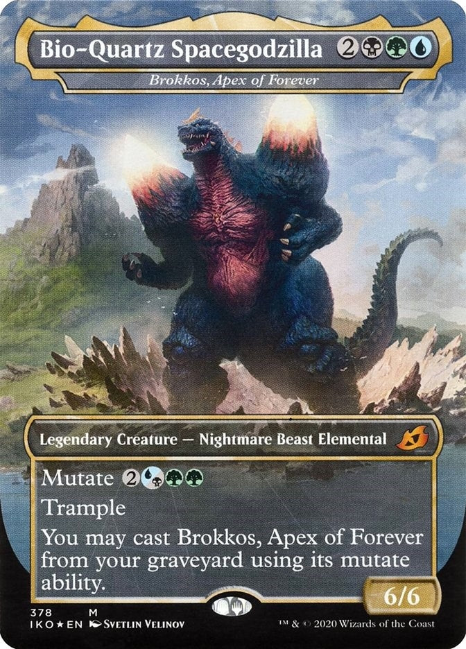 Bio-Quartz Spacegodzilla - Brokkos Apex of Forever (378) [IKO] - MTG Single