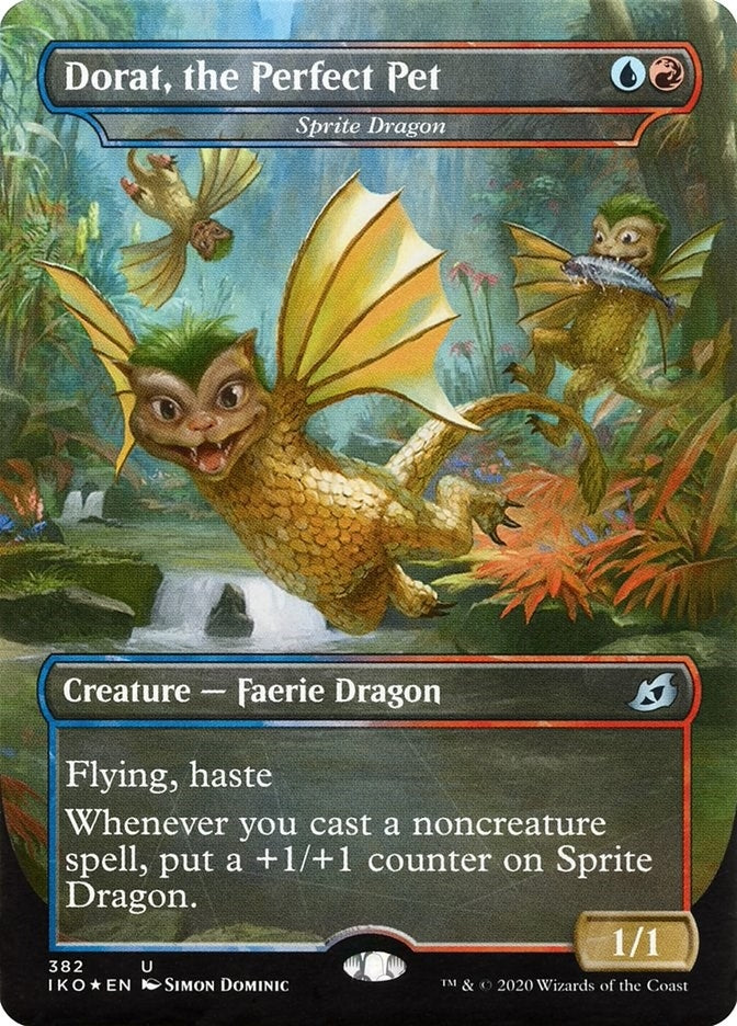 Dorat the Perfect Pet - Sprite Dragon (382) [IKO] - MTG Single