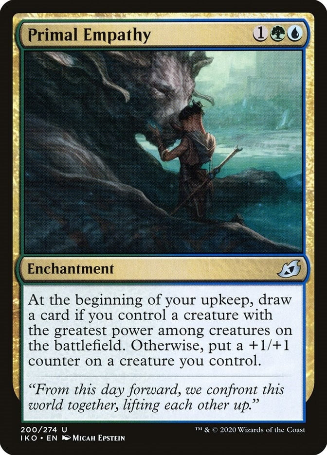 Primal Empathy (200) [IKO] - MTG Single