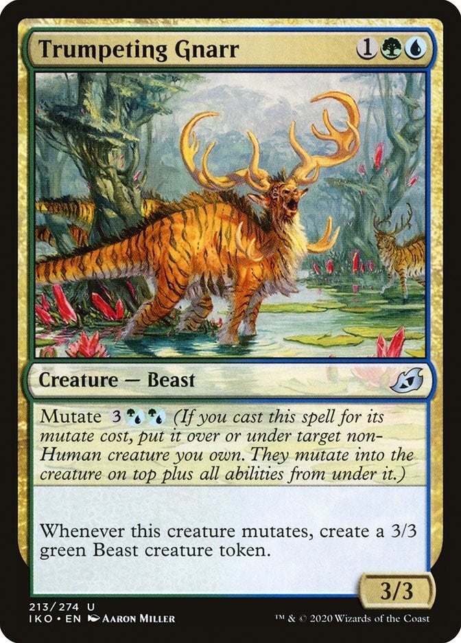 Trumpeting Gnarr (213) [IKO] - MTG Single