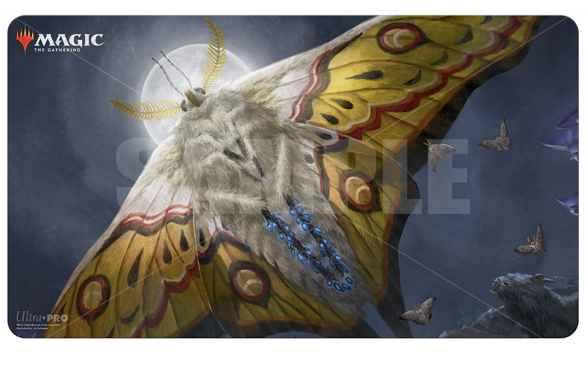 Ikoria: Lair of Behemoths Standard Size Playmat for Magic - Luminous Broodmoth - Playmats Sealed