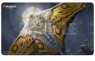Ikoria: Lair of Behemoths Standard Size Playmat for Magic - Luminous Broodmoth - Playmats Sealed