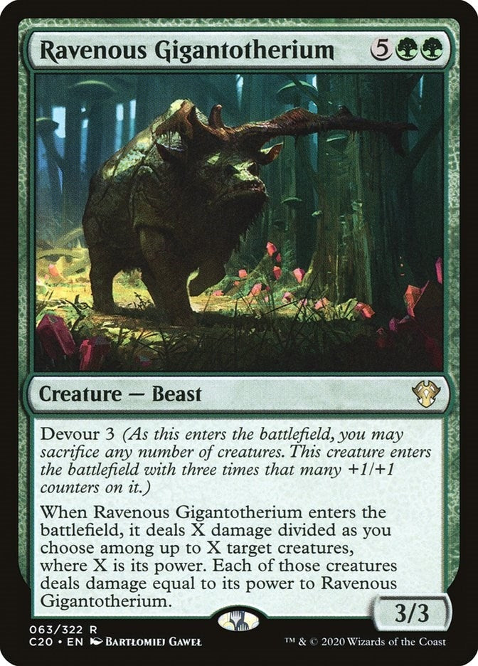 Ravenous Gigantotherium (63) [C20] - MTG Single